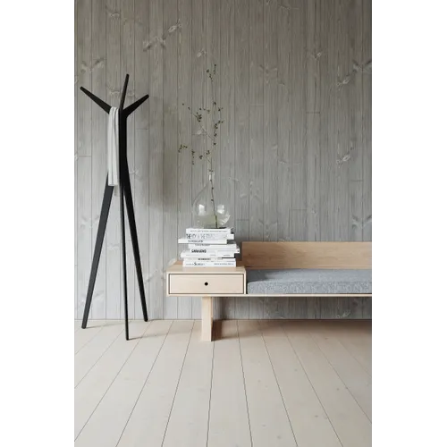 Slätspont Borstad stengrå 15x118 mm Löpmeter