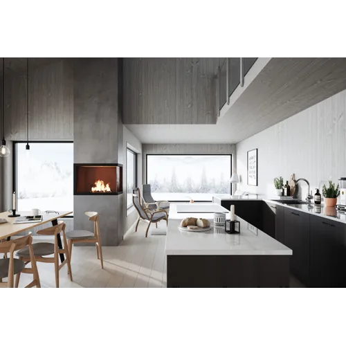 Slätspont Borstad stengrå 15x118 mm Löpmeter