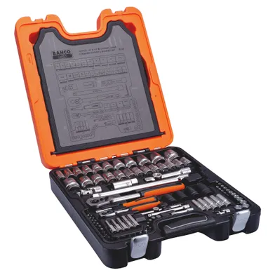 Hylsnyckelsats 1/4" och 1/2" m. U-ringnycklar 106 delar