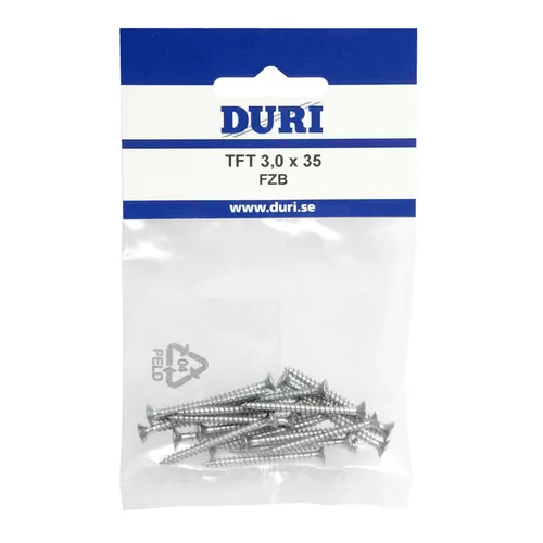 Skruv TFT 3x35 mm, Förzinkad, 20 st/frp