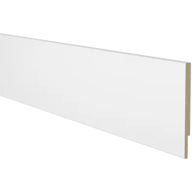 Fönstersmyg m. fals vitmålad MDF 16x250 mm, 4200 mm