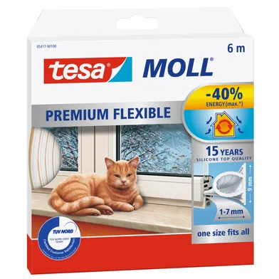 Omega-list Silikon Ø 9 mm, Vit