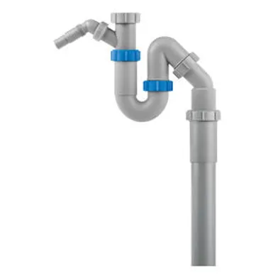 Diskbänksvattenlås r40, med teleskoprör