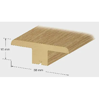 T-list 9-10 mm 100 cm, Lackad ek, Nr 77