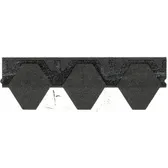 Takshingel SKRÅ Svart