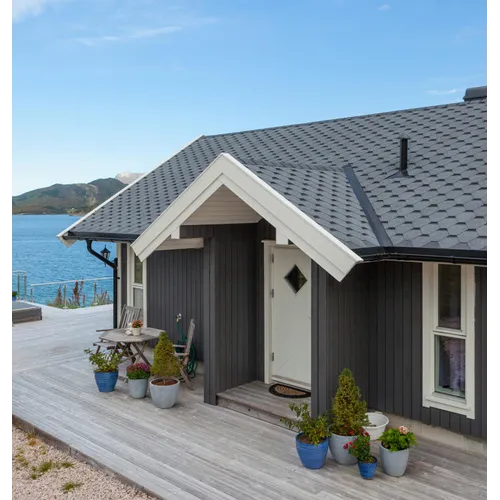 Takshingel SKRÅ Svart