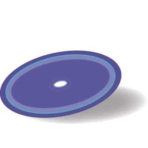 Plastbricka Ø 60 mm Blå 500 st/frp