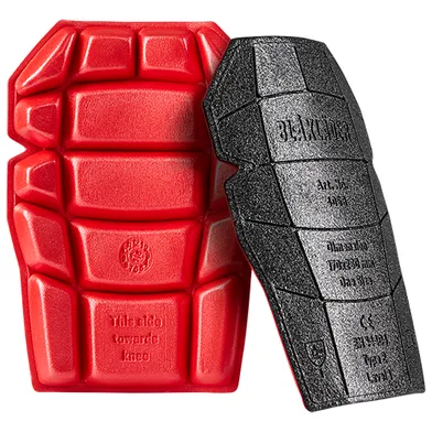 Knäskydd 4058 One size, Svart/Röd