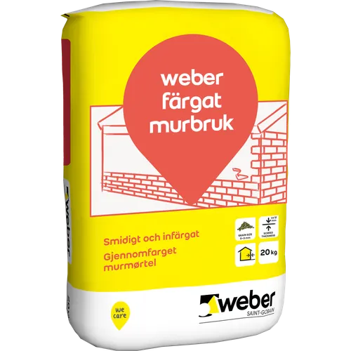 Murbruk Färgat M2,5 Kalksandsten Vit, 20 kg