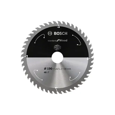 Cirkelsågklinga Standard f. batteridrift, Trä 190/30 mm, 48T
