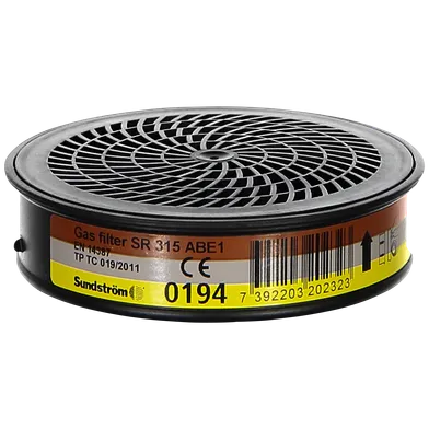 Gasfilter Sundström ABE1 315, Brun/Grå/Gul färgkod
