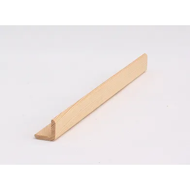 Hörnlist obehandlad furu 21x21 mm, 1000 mm