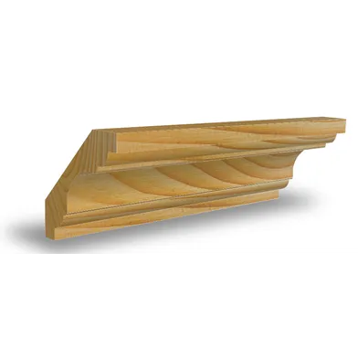 Allmogetaklist obehandlad furu 15x69 mm, CW915, Löpmeter