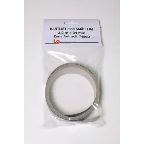 Kantlist 34 mm Zeus Antracit, 3,2 m