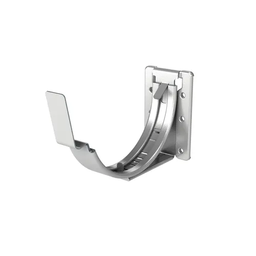 Rännkrok ställbar 125 mm, Silvermetallic