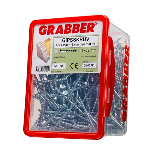 Gipsskruv Trä 3,9x32 mm, 1000 st/frp