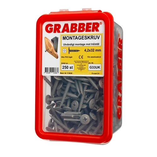 Gipsskruv Trä C4 4,2x31 mm, 250 st/frp