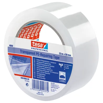 Byggfolietejp PE Transparent 50 mm, 33 m