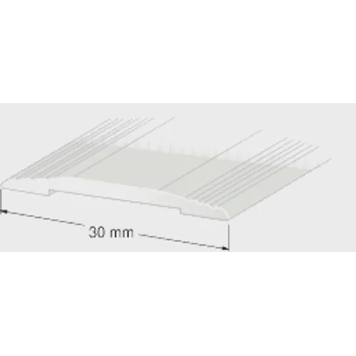 Skarvlist 30 mm Rillad 100 cm, Silver, Nr 40