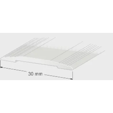 Skarvlist 30 mm Rillad 100 cm, Silver, Nr 40