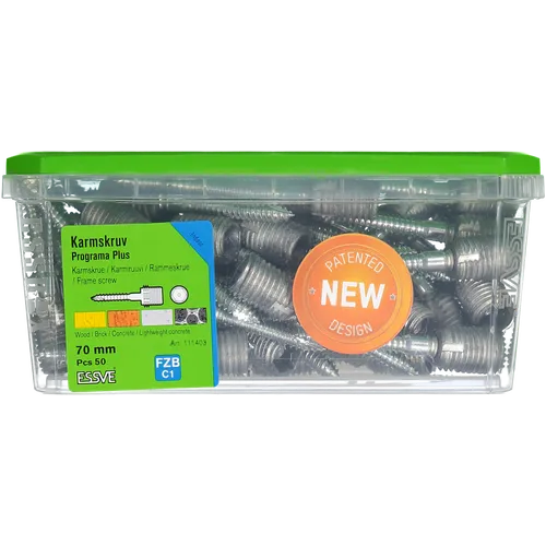 Karmskruv Programa Plus 70 mm, 50 st/frp