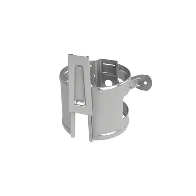 Svep med kil till trävägg 90 mm, Silvermetallic