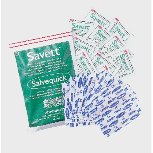 Savett sårtvättare och plåster