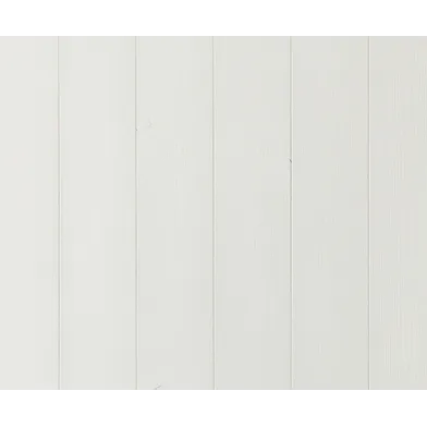 Slätspont Borstad vitmålad 15x118 mm Löpmeter