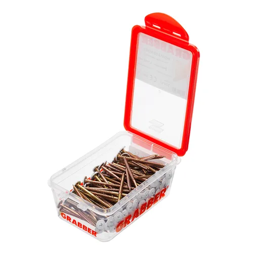 Montageskruv vit 4,2x65 mm, 100 st/frp