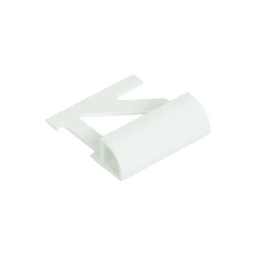 Kakellist Kvartsrund, Plast 6 mm, Vit