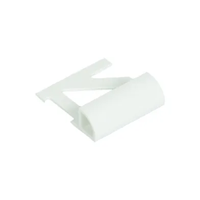 Kakellist Kvartsrund, Plast 6 mm, Vit