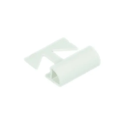 Kakellist Kvartsrund, Plast 12,5 mm, Vit