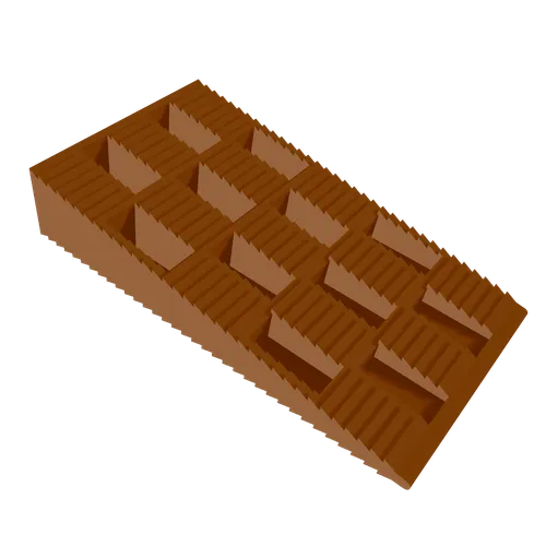 Plastkil Stadig Brun, 44x85x17 mm