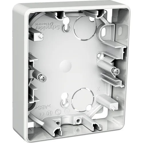 Utanpåliggande dosa Exxact 2-fack, 22 mm