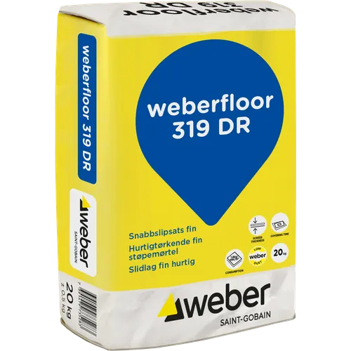 Snabbslipssats Floor 319 Fin 20 kg