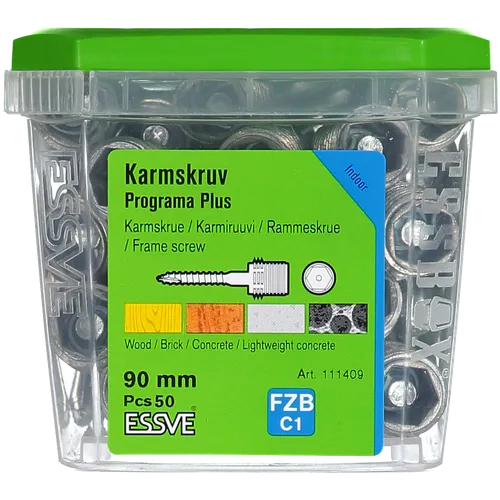 Karmskruv Programa Plus 90 mm, 50 st/frp