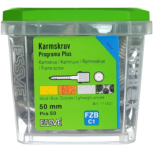 Karmskruv Programa Plus 50 mm, 50 st/frp