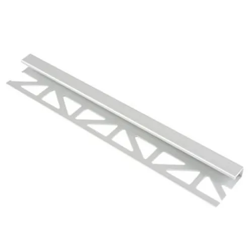 Kakellist kvadrat alu. silvereloxerad matt 12,5mm 2,5m