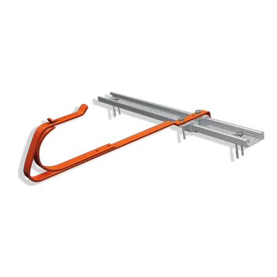 Säkerhetskrok för livlina Tegelröd