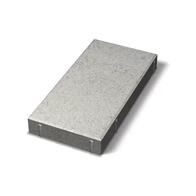 Markplatta Villa Halvplatta 400x200x50 mm, Slät Grå