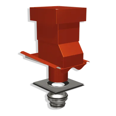 Ventilationshuv Palema 1-kanal Tegelröd