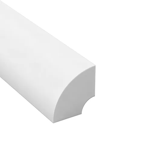 Kvartslist 12x12 mm 250 cm, Vit