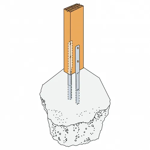 Stolpstöd PH FZV 450x40x31 mm