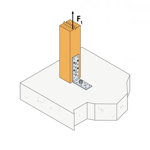 Vinkelbeslag AG CE 119x91x40x3,0 mm