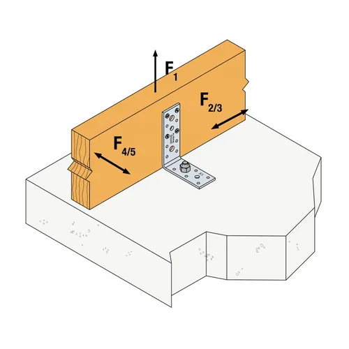 Vinkelbeslag AG CE 119x91x40x3,0 mm