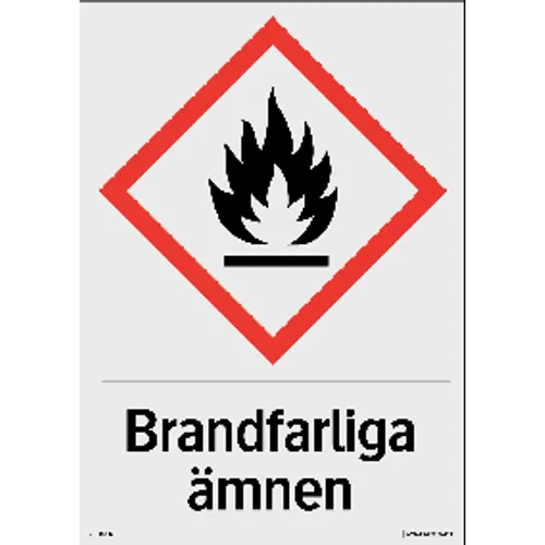 Brandfarliga ämnen 210x297 mm