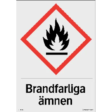 Brandfarliga ämnen 210x297 mm