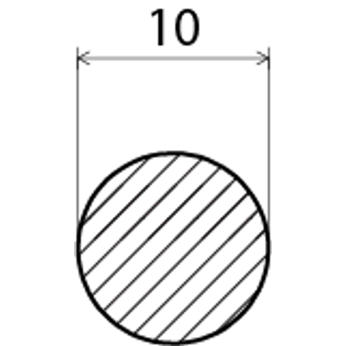Rundstav obehandlad furu 11 mm, 1000 mm