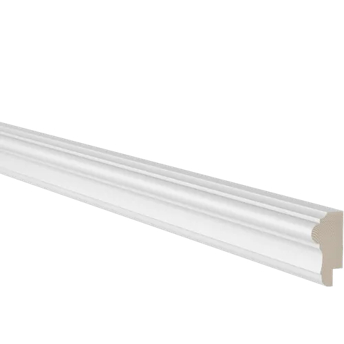 Bröstlist vitmålad furu m. fals 21x43 mm, 2400 mm