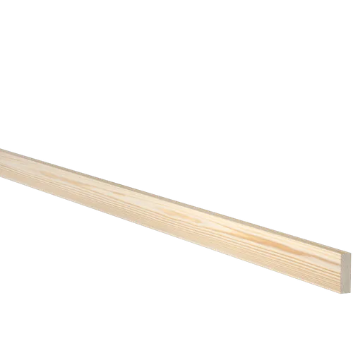 Planhyvlad obehandlad furu 8 mm 8x27 mm, Löpmeter